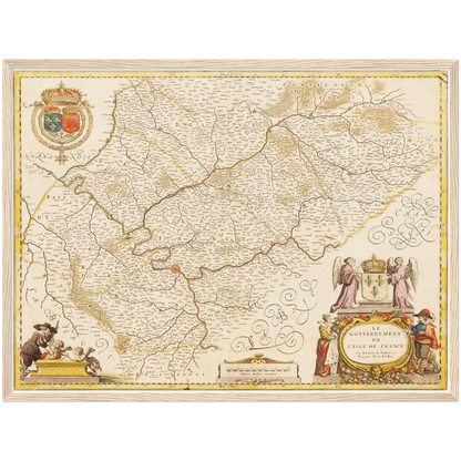 Historical city map  Test product horizontal 3 sizes