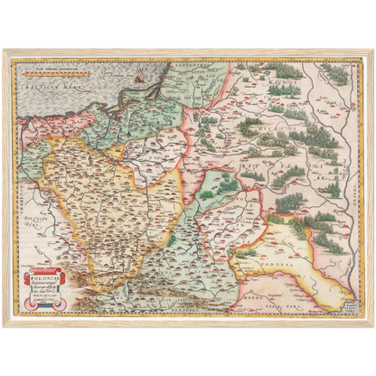 Historical city map  Test product horizontal 3 sizes