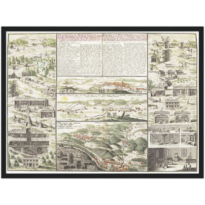 Historical city map  Test product horizontal 3 sizes