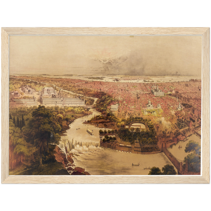 Historical city map  Test product horizontal 3 sizes