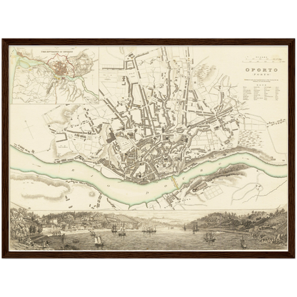 Historical city map  Test product horizontal 3 sizes