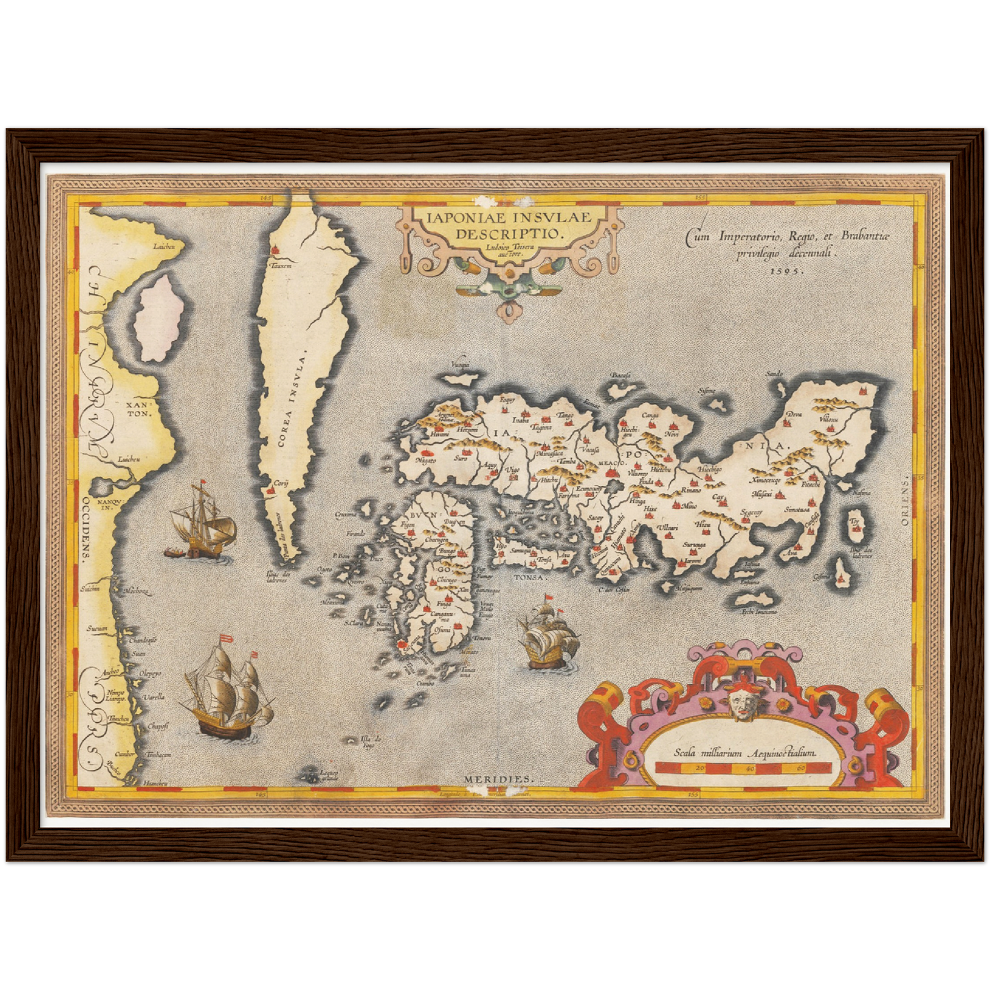 Historical city map  Test product horizontal 3 sizes
