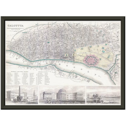 Historical city map  Test product horizontal 3 sizes