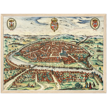 Historical city map  Test product horizontal 3 sizes