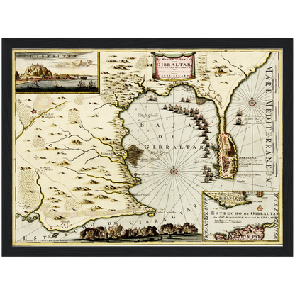 Historical city map  Test product horizontal 3 sizes