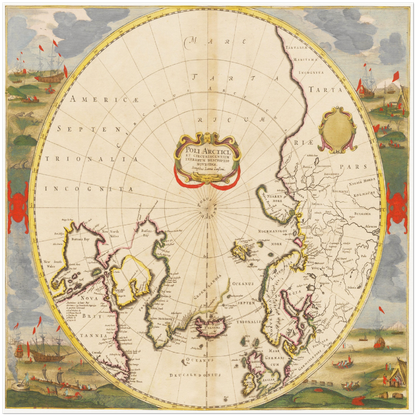 Historical city map  Test product horizontal 3 sizes