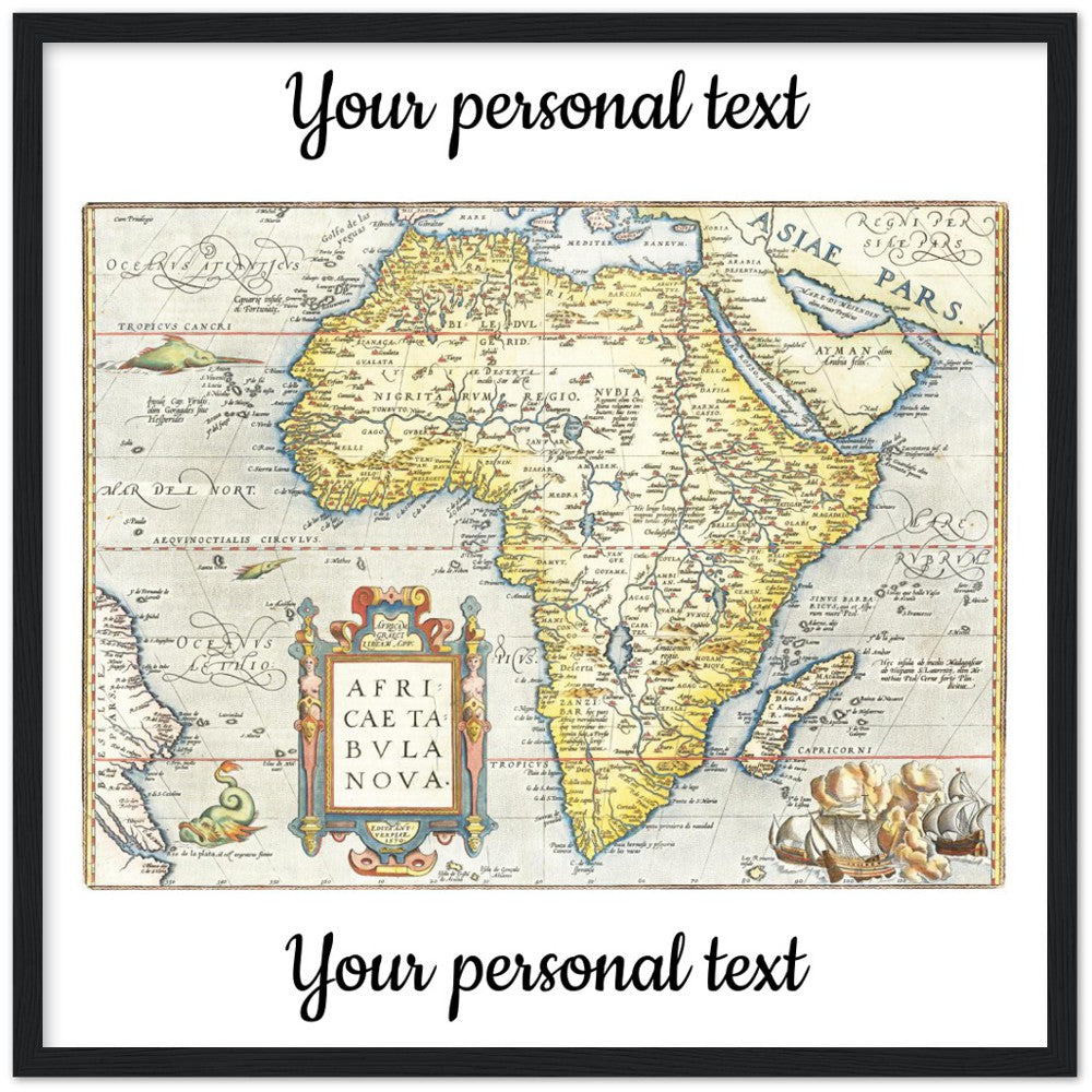 Personalisierte historische Herkunftskarte