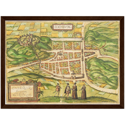 Historischer Stadtansicht Edinburgh um 1580