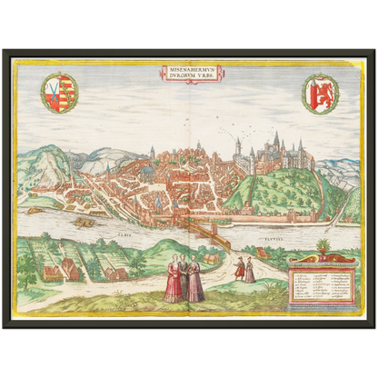 Historical city map  Test product horizontal 3 sizes