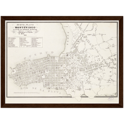 Historical city map  Test product horizontal 3 sizes