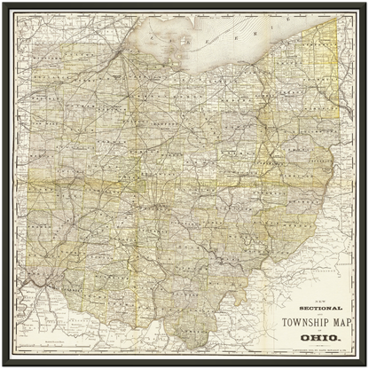 Historical city map  Test product horizontal 3 sizes