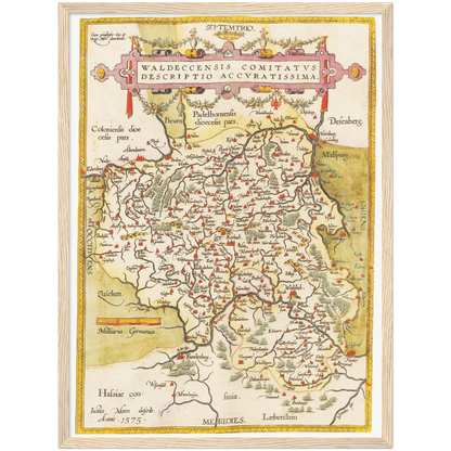 Historical city map  Test product horizontal 3 sizes