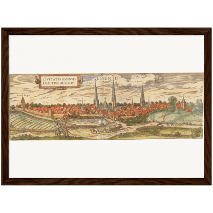 Historical city map  Test product horizontal 3 sizes