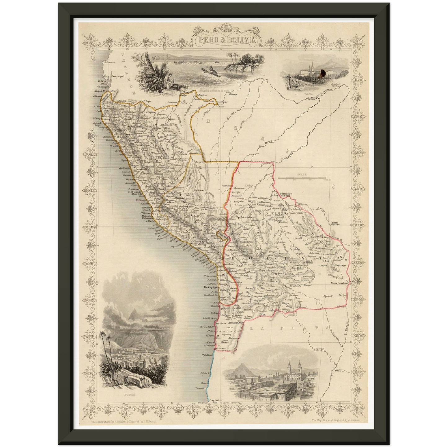 Bolivien & Peru um 1850