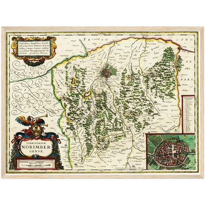 Historical city map  Test product horizontal 3 sizes