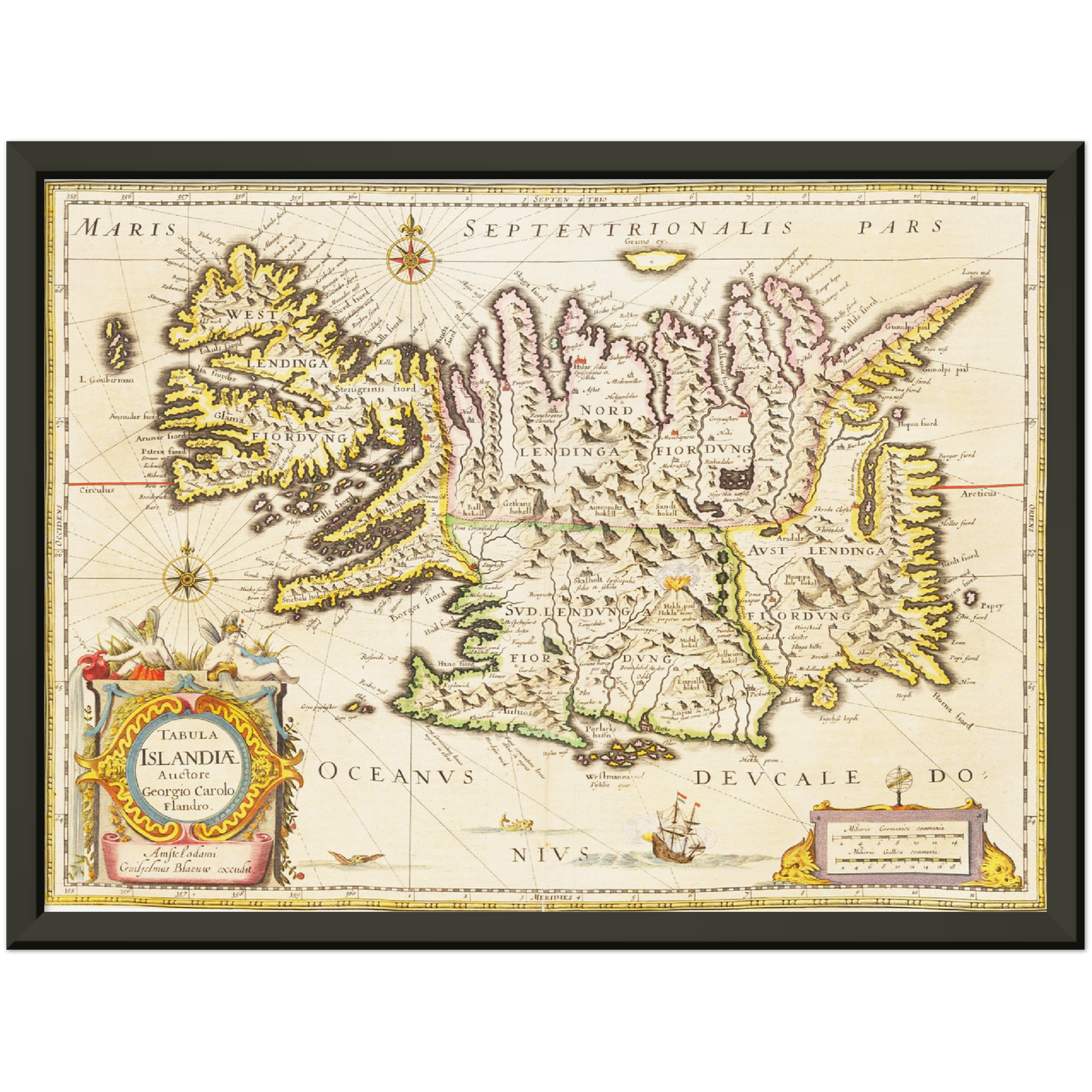 Historical city map  Test product horizontal 3 sizes