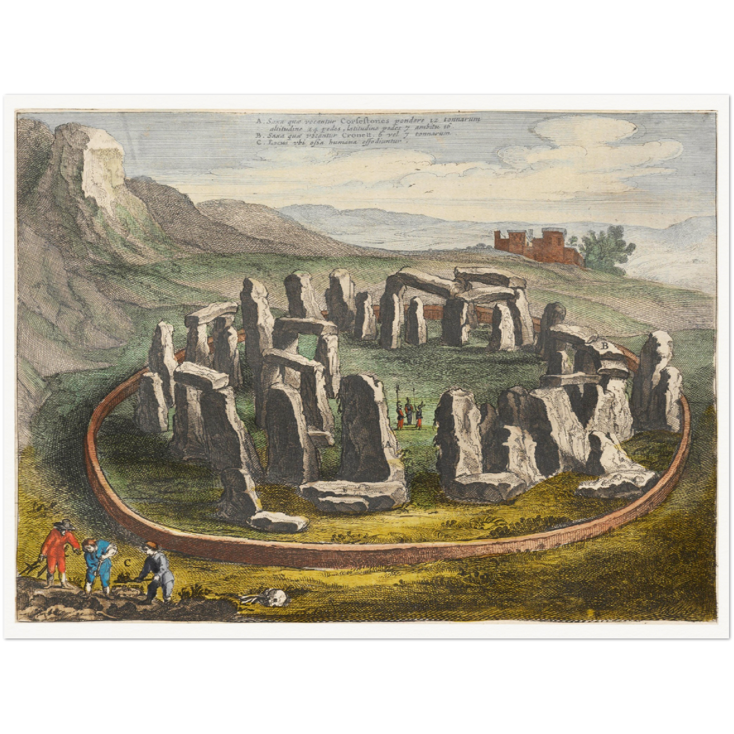 Historical city map  Test product horizontal 3 sizes