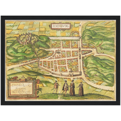 Historischer Stadtansicht Edinburgh um 1580