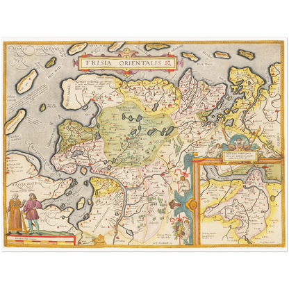 Historical city map  Test product horizontal 3 sizes