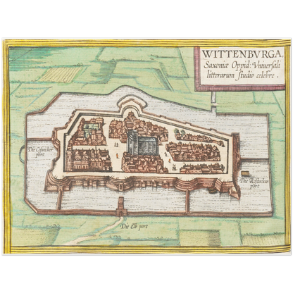 Historical city map  Test product horizontal 3 sizes