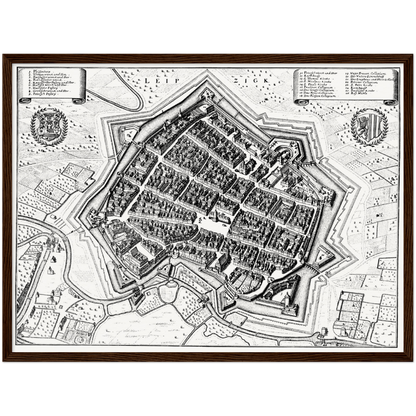 Historical city map  Test product horizontal 3 sizes