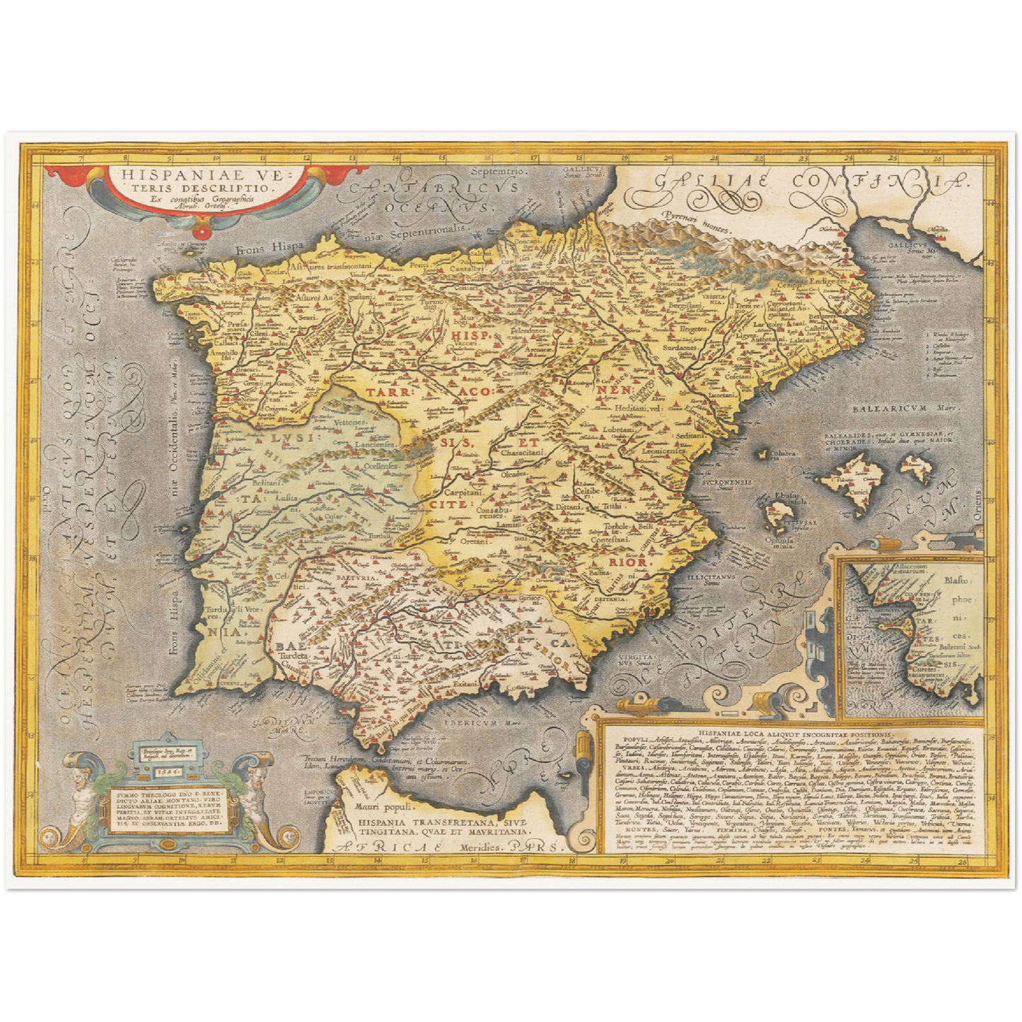 Historical city map  Test product horizontal 3 sizes