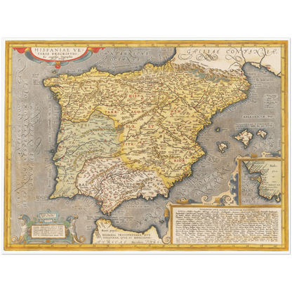 Historical city map  Test product horizontal 3 sizes