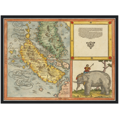 Historical city map  Test product horizontal 3 sizes