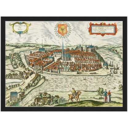 Historical city map  Test product horizontal 3 sizes