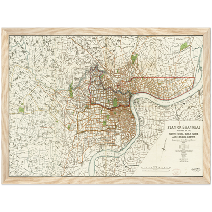 Historical city map  Test product horizontal 3 sizes