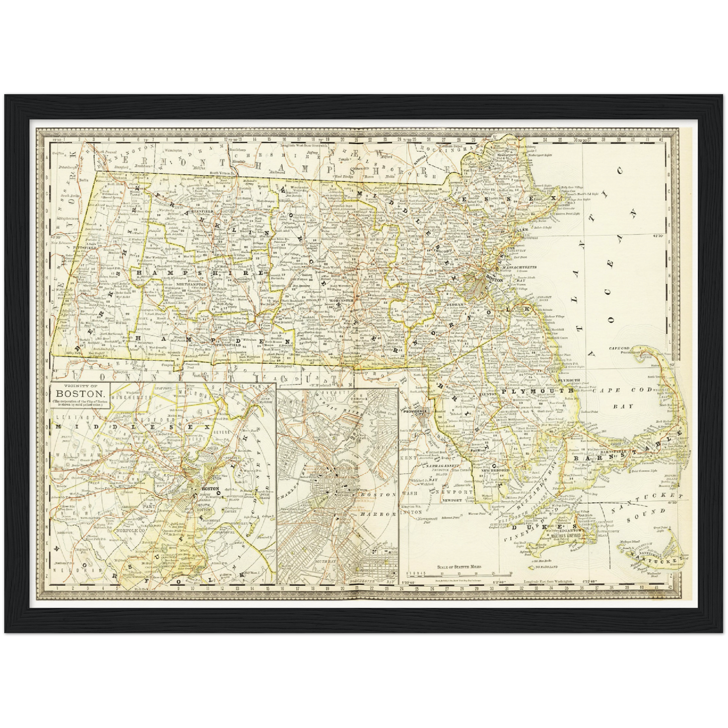 Historical city map  Test product horizontal 3 sizes