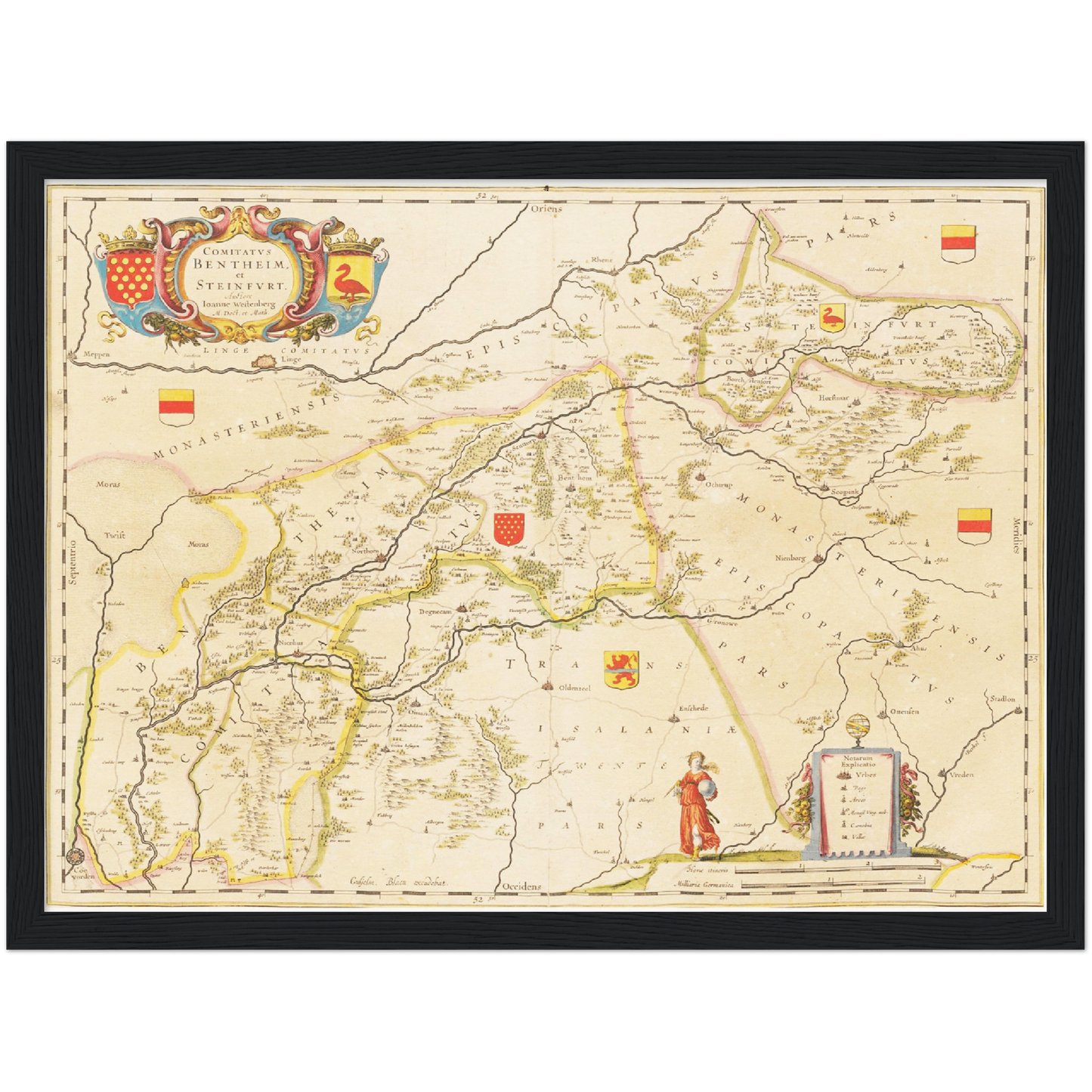 Historical city map  Test product horizontal 3 sizes
