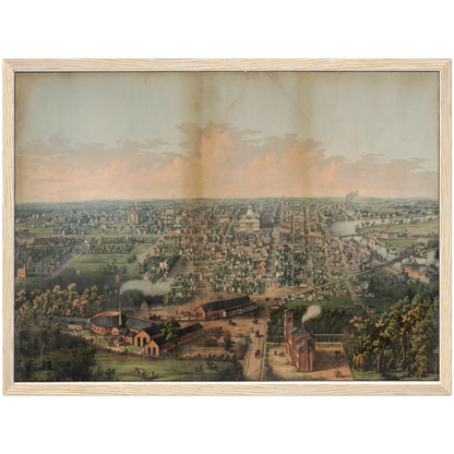 Historical city map  Test product horizontal 3 sizes