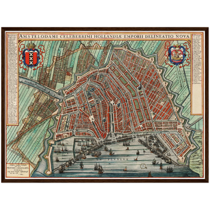 Historischer Stadtplan Amsterdam um 1649