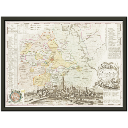 Historical city map  Test product horizontal 3 sizes