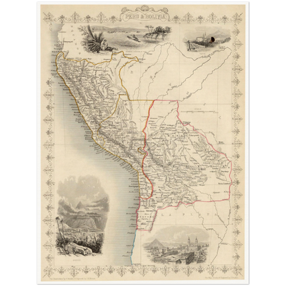 Bolivien & Peru um 1850