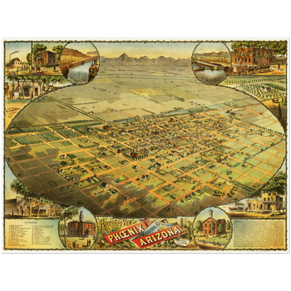 Historical city map  Test product horizontal 3 sizes