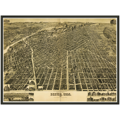 Historical city map  Test product horizontal 3 sizes