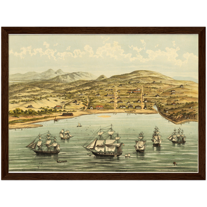 Historical city map  Test product horizontal 3 sizes