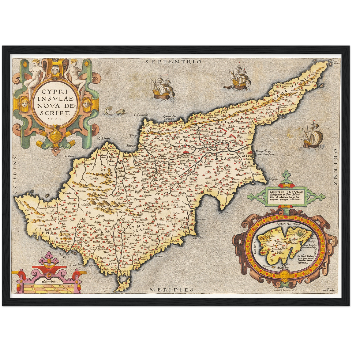 Historical city map  Test product horizontal 3 sizes