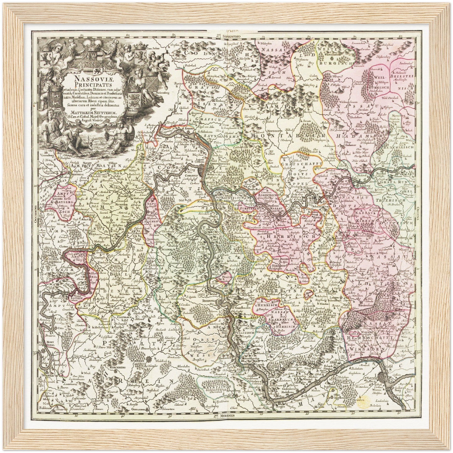 Historical city map  Test product horizontal 3 sizes