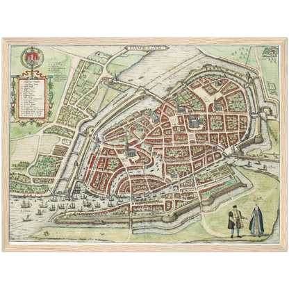 Historical city map  Test product horizontal 3 sizes