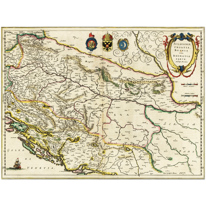 Historical city map  Test product horizontal 3 sizes