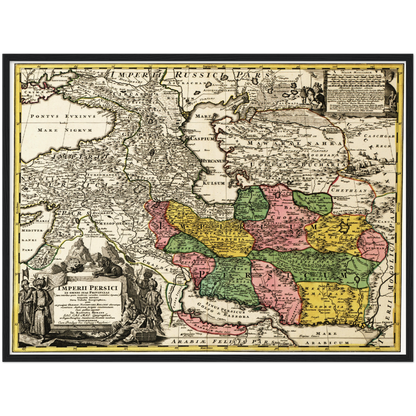 Historical city map  Test product horizontal 3 sizes