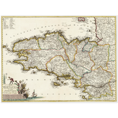 Historical city map  Test product horizontal 3 sizes