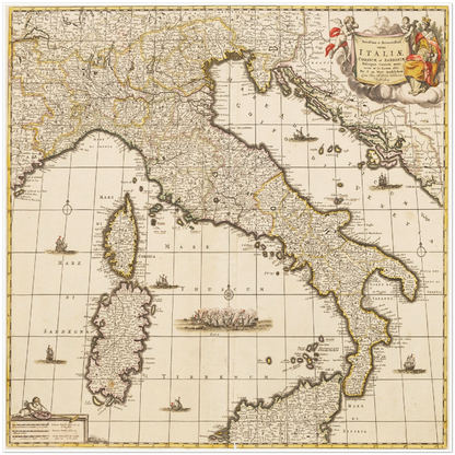 Historical city map  Test product horizontal 3 sizes