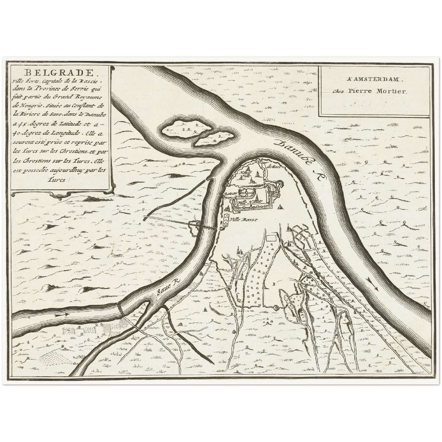 Historical city map  Test product horizontal 3 sizes