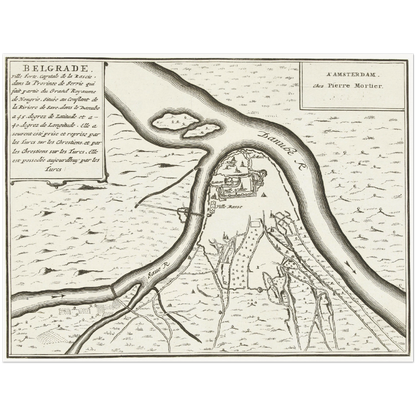 Historical city map  Test product horizontal 3 sizes