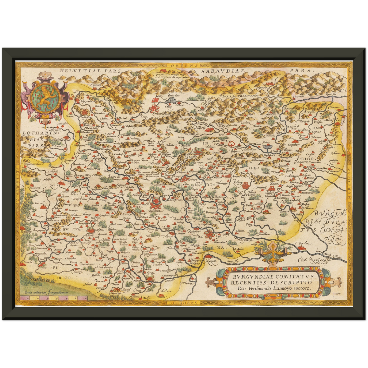 Historical city map  Test product horizontal 3 sizes