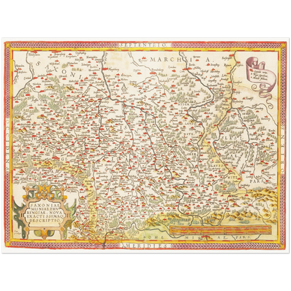 Historical city map  Test product horizontal 3 sizes